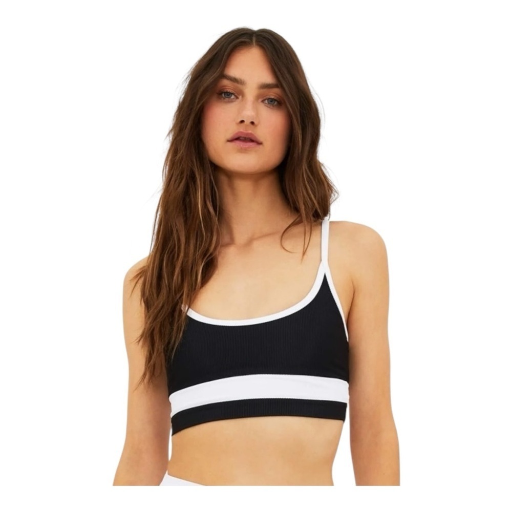 Beach Riot Eva Top In Black & White Nwot